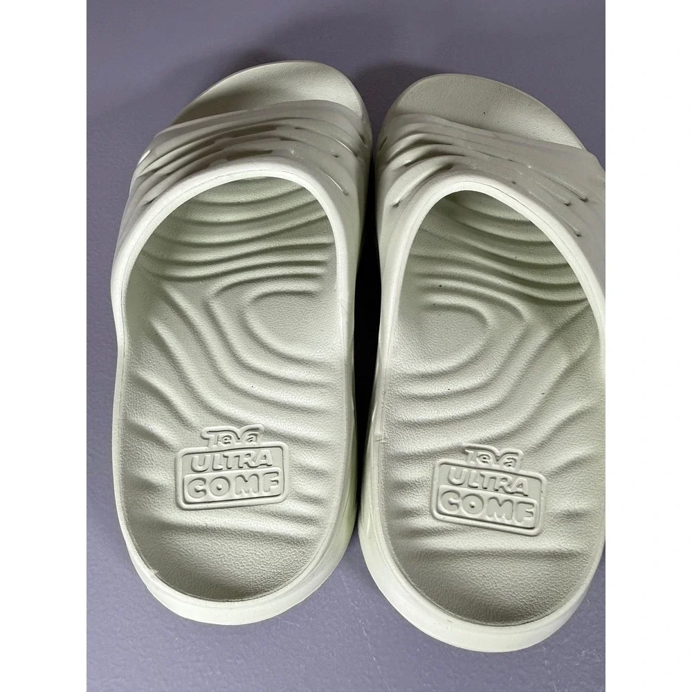 Teva ApreTrail Recovery Slides Pistachio Green Comfort Sandals Mens 5 Womens 7
